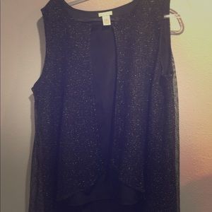 CACHE black top with gold net ..perfect condition